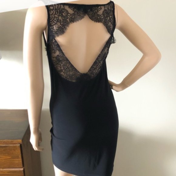 NWOT Allen Schwartz Prive Black Mini Dress - Picture 1 of 6